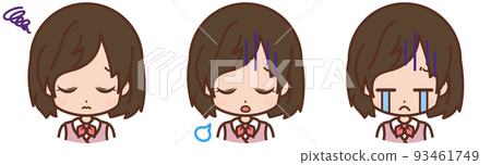 失望女人表情套裝/套裝，年輕，OL [1] 93461749