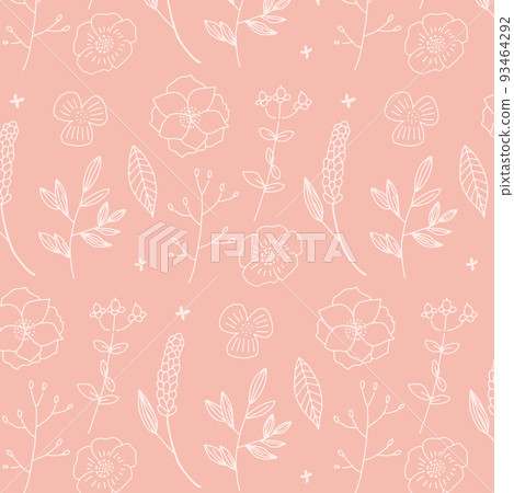 pink and white flower textile 93464292