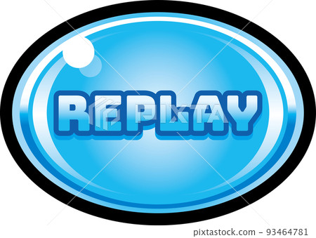 老虎機一小部分的藍色重播模式 老虎機一小部分的藍色重播模式 93464781