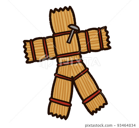 帶釘子的詛咒稻草人偶 93464834