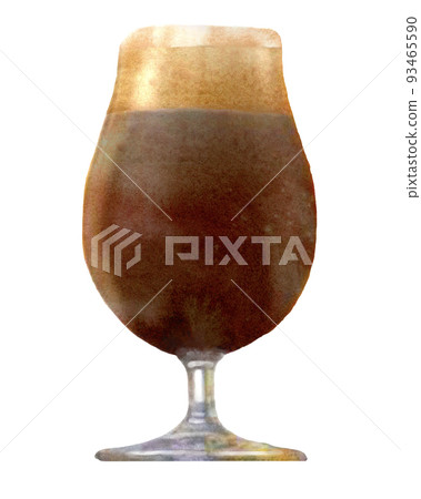 Watercolor illustration of dark beer Watercolor illustration of dark beer 93465590
