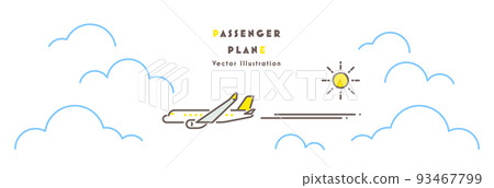 飛機旅行的插圖 93467799
