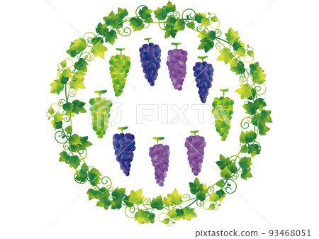 水彩風格葡萄架 水彩風格葡萄架 93468051