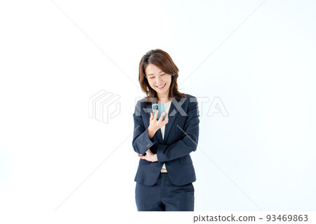 商務智能手機的女人 93469863