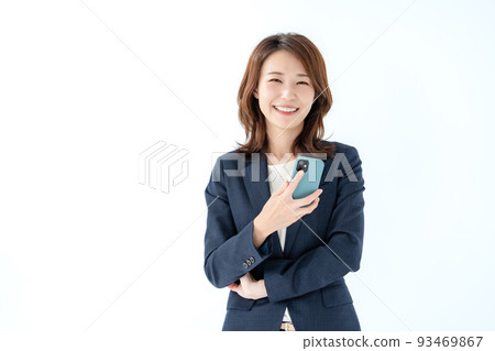 商務智能手機的女人 93469867