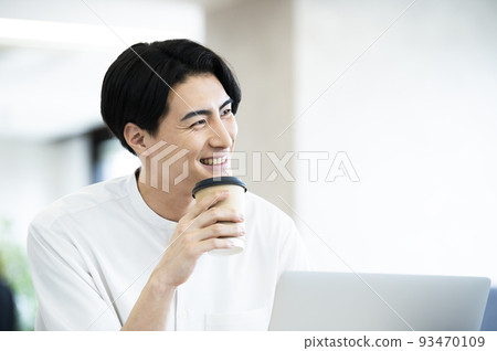 辦公室人談話微笑肖像 辦公室人談話微笑肖像 93470109