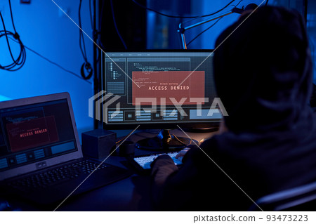 hacker using computer virus for cyber attack hacker using computer virus for cyber attack 93473223