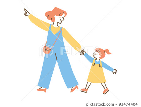 好朋友母子出門_色 好朋友母子出門_色 93474404