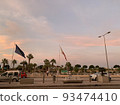 Beautiful sunset overseas scenery 93474410