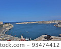 Bay seen from above in the blue sky 93474412