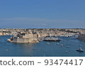 Port town seen from above 93474417
