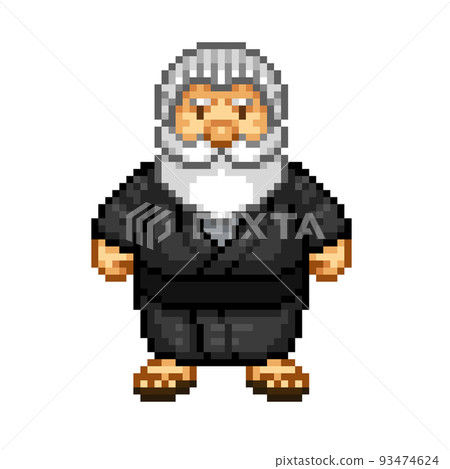 kimono grandfather pixel art 93474624