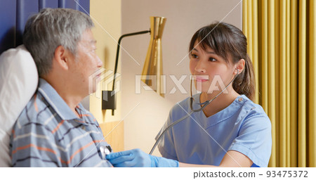 Senior home healthcare concept 93475372