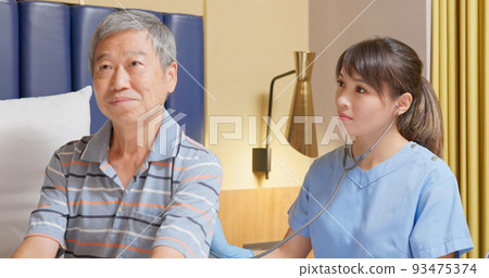 Senior home healthcare concept 93475374