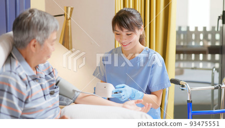 Senior home healthcare concept 93475551