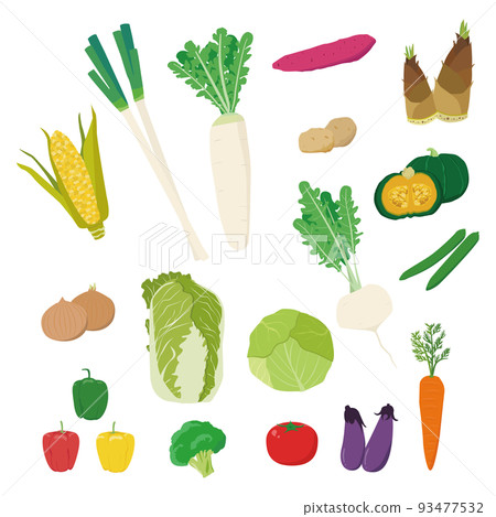 蔬菜成分顏色圖標說明 蔬菜成分顏色圖標說明 93477532