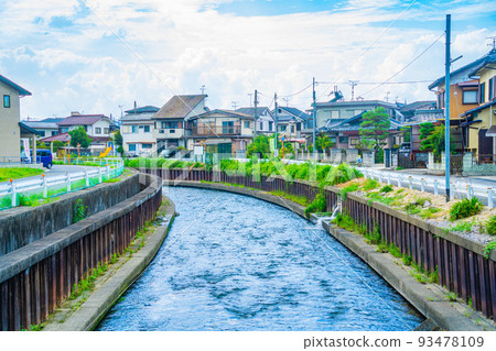 滋賀縣井場水鄉周邊的街景 滋賀縣井場水鄉周邊的街景 93478109