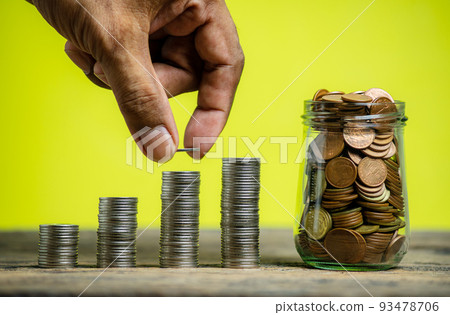 Save money and account banking for finance concept 93478706