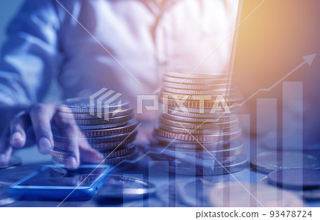 Investor online saving concept Investor online saving concept 93478724