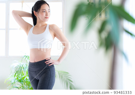 Female diet fitness beauty exercise Female diet fitness beauty exercise 93481333
