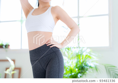 女性飲食健身美容運動 93481336