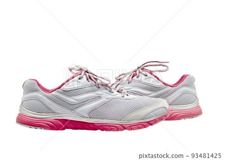 Pair of shoes isolates on white background 93481425
