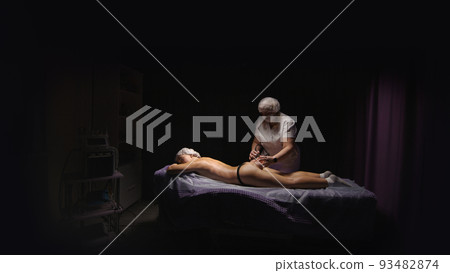 Woman Receiving Vacuum Cupping Device, Butt Skin Lifting Therapy Pump Lifting Enhancer Cup Machine Massager, Beauty Tool, Salon SPA, Hip Shaping Woman Receiving Vacuum Cupping Device, Butt Skin Lifting Therapy Pump Lifting Enhancer Cup Machine Massager, Beauty Tool, Salon SPA, Hip Shaping 93482874