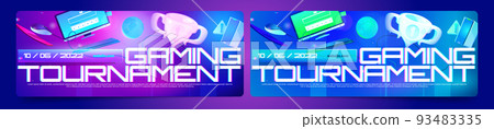 Gaming tournament, cyber games competition banners Gaming tournament, cyber games competition banners 93483335