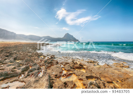 Unbelievable seascape of Isolidda Beach near San Vito cape. Unbelievable seascape of Isolidda Beach near San Vito cape. 93483705