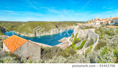 Astonishing view of old town Bonifacio. 93483706