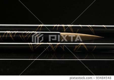 Kumano brush on black background 93484548