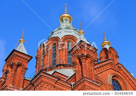 Close up of Uspenski Cathedral Close up of Uspenski Cathedral 93484659