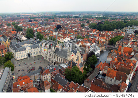 Bruges panorama from the top of the bell tower Bruges panorama from the top of the bell tower 93484742
