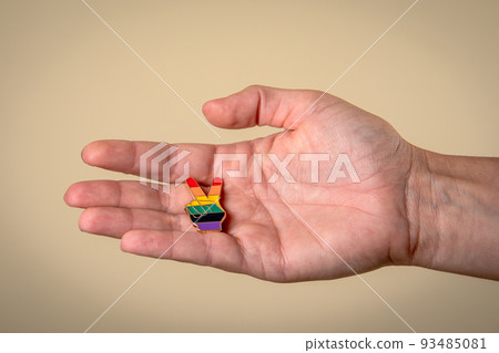 Symbol of peace and freedom in the colors of the rainbow. Equality and LGBT concept 93485081
