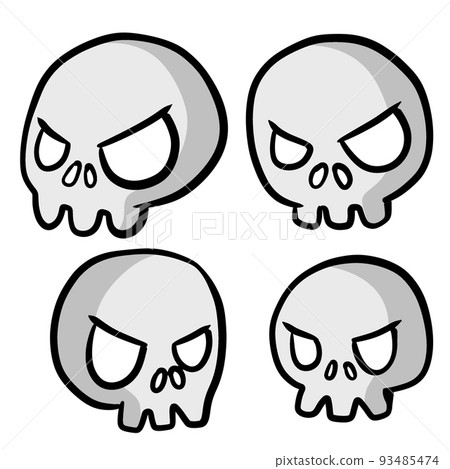 Human skull and crossbones. Human skull and crossbones. 93485474