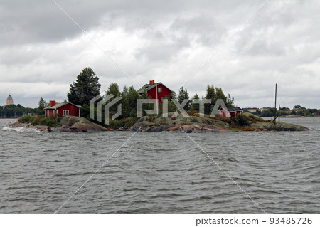 Finnish islands in the bay of Helsinki 93485726