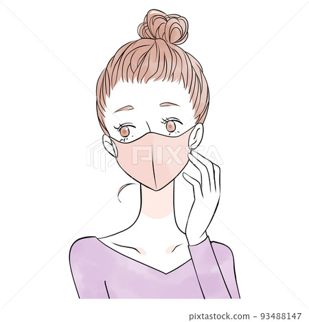 Mask woman (watercolor style) Mask woman (watercolor style) 93488147