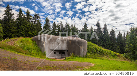 military bunker R-H-S 76 Lom at Orlicke hory, Czech republic, Czechoslovak border fortifications from before WW II military bunker R-H-S 76 Lom at Orlicke hory, Czech republic, Czechoslovak border fortifications from before WW II 93490819