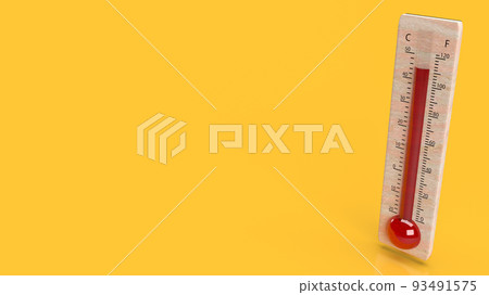 The thermometer for climate change or heat wave concept 3d rendering The thermometer for climate change or heat wave concept 3d rendering 93491575