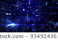 Cyber digital space IA2 drawn with glowing lines 93492436