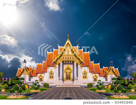 Marble Temple of Bangkok, Thailand, Wat Benchamabophit, Bangkok, Amazing Thailand Tourist attractions in Marble Temple 93495840