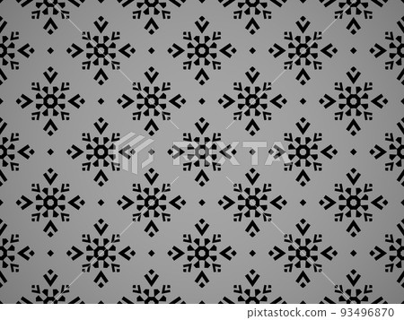 Abstract geometric pattern with lines, snowflakes. Abstract geometric pattern with lines, snowflakes. 93496870