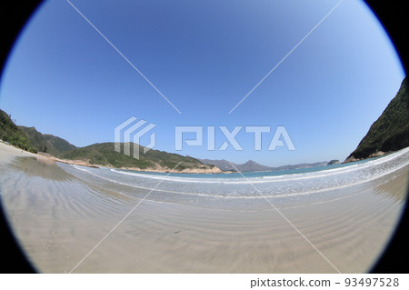 landscape of  Sai Wan beach in Hong Kong, Sai Kung hong kong 93497528