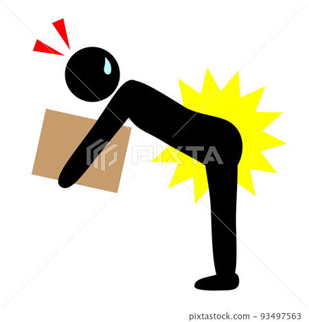 背痛的圖標。背痛的圖像。 背痛的圖標。背痛的圖像。 93497563