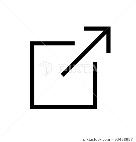 External Link Icon with box and arrow - UI or UX icon External Link Icon with box and arrow - UI or UX icon 93498997