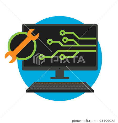 Security Maintenance Icon Security Maintenance Icon 93499028