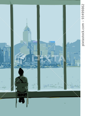 Hong Kong window Hong Kong window 93499862