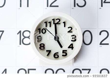 Calendar and clock 93501637