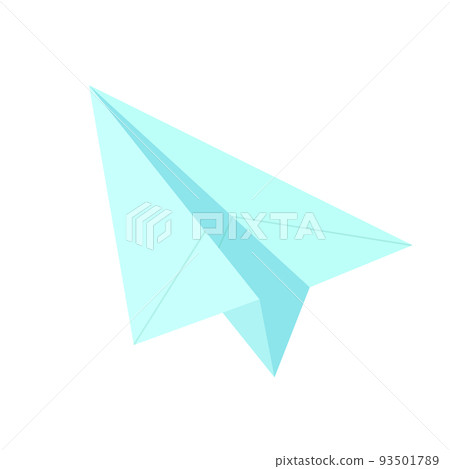 blue paper plane - Stock Illustration [93501789] - PIXTA