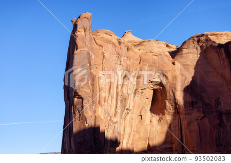 Desert Rocky Mountain American Landscape. Morning Sunny Sunrise Desert Rocky Mountain American Landscape. Morning Sunny Sunrise 93502083